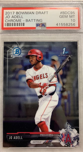 JO ADELL BOWMAN CHROME ROOKIE PSA 10 GEM MINT
