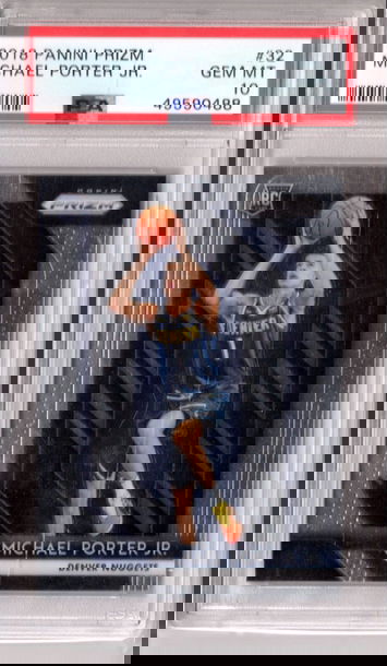 Crack In Slab - 2018-19 Prizm Michael Porter Jr Base PSA 10