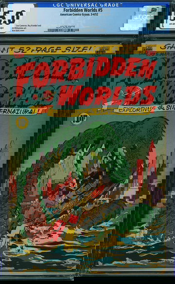 FORBIDDEN WORLDS #5, CGC 5.0 VGF