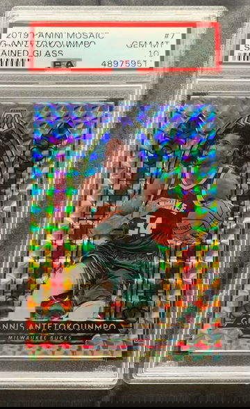 Giannis ANTETOKOUNMPO 2019 Mosaic Stained Glass PSA 10