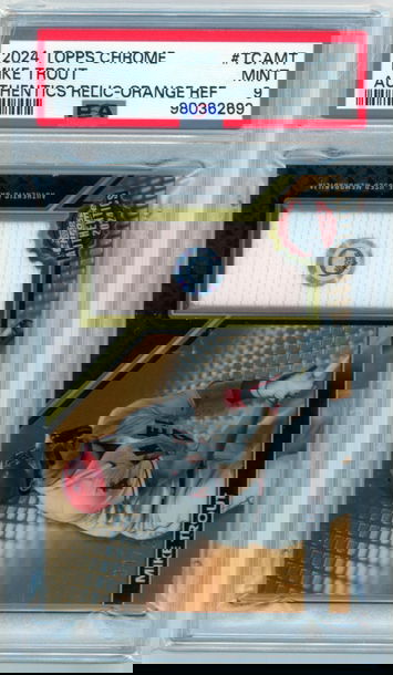 2024 Topps Chrome #TCAMT Mike Trout Orange Refractor PSA 9 MINT!