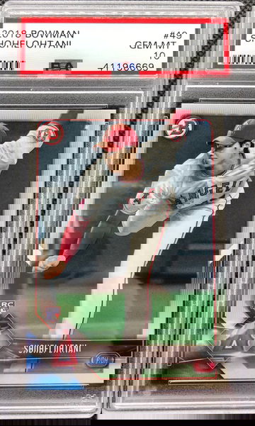 2018 Bowman Shohei Ohtani paper rc psa 10