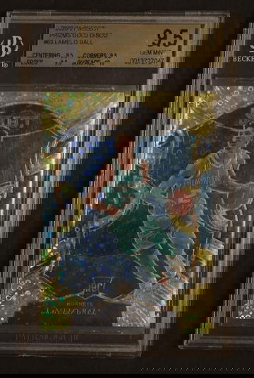 2020-21 Panini Select Prizms Gold Disco LaMelo Ball #63 RC /10 BGS 9.5