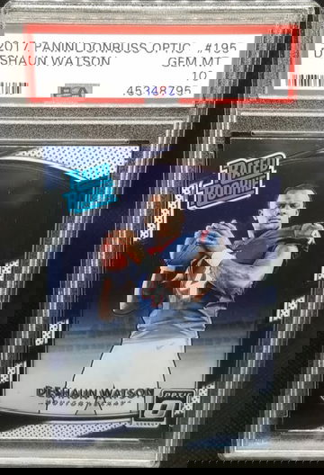 DeShaun Watson 2017 Panini Donruss Optic # 195 Graded PSA Gem Mint 10