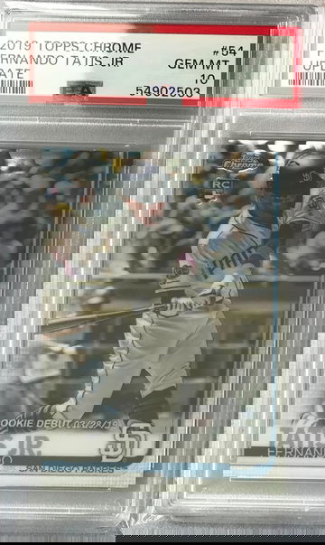 Fernando Tatis Jr. 2019 Topps Chrome Update Rookie #54 - PSA 10 Gem Mint