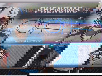 2013 Limited Justin Hunter #216 Silver RC Auto Relic 23/49