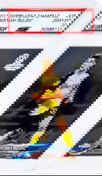 2017 Christian Pulisic Topps UEFA Champions League    #25 PSA 10