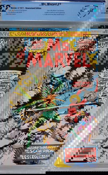 Ms. Marvel #2 CBCS 9.2 Newsstand Origin of Ms. Marvel