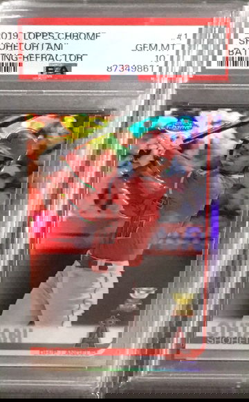 PSA 10 2019 Topps Chrome Shohei Ohtani Batting Refractor #1 Gem Dodgers Angels