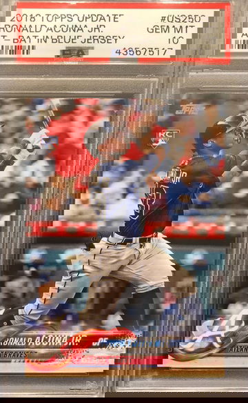 2018 Ronald Acuna Jr Topps Update PSA 10