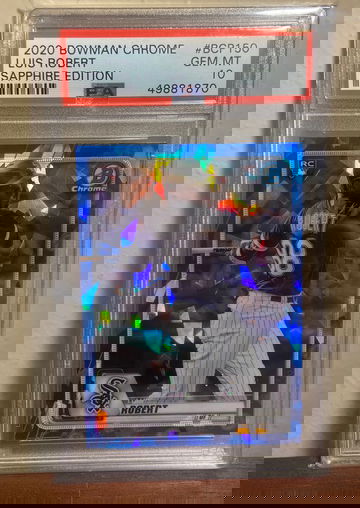 2020 Bowman Chrome Sapphire Luis Robert PSA 10
