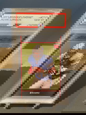  2007 Bowman Chrome Calvin Johnson RC #BC75 PSA 10