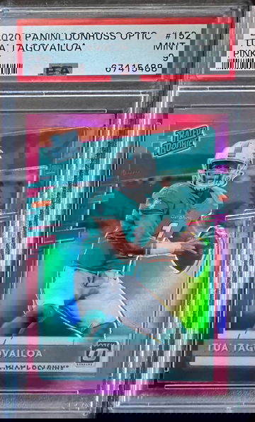 2020 Panini Donruss Optic Tua Tagovailoa #152 Rookie Parallel/Variety PSA 9