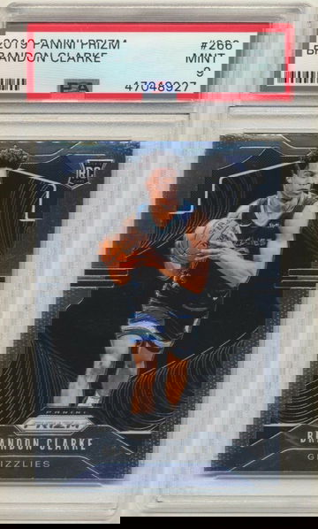 PSA 9 MINT! BRANDON CLARKE 2019 PANINI PRIZM BASE ROOKIE CARD GRIZZLIES RC #266