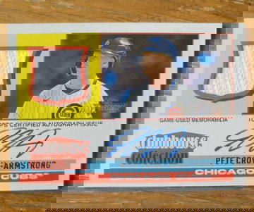 2025 Topps Heritage Clubhouse Collection Pete Crow-Armstrong RC auto /25