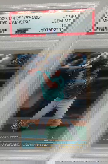 2000 Miguel Cabrera Topps Traded RC #T40 PSA 10 Gem Mint