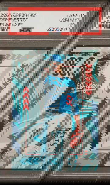 2020 Topps Fire Arms Ablaze Blue Chip Mookie Betts #AA-11 PSA 10