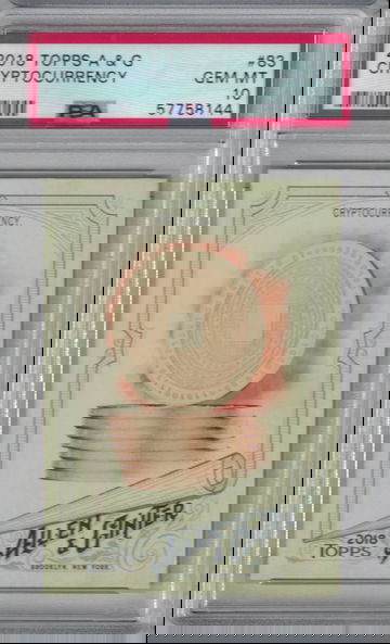 2018 Topps Allen & Ginter #83 Cryptocurrency Rookie RC PSA 10 GEM MINT