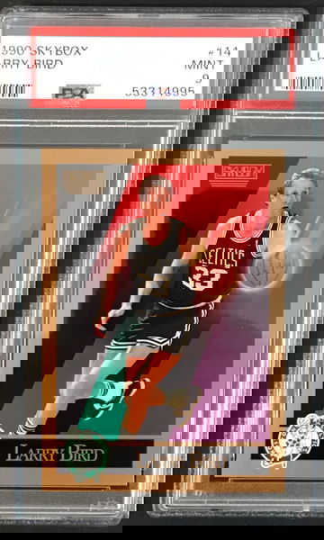 1990-91 Skybox #14 Larry Bird PSA 9