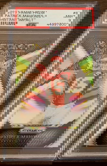 2017 Panini Prizm Patrick Mahomes Instant Impact PSA 9