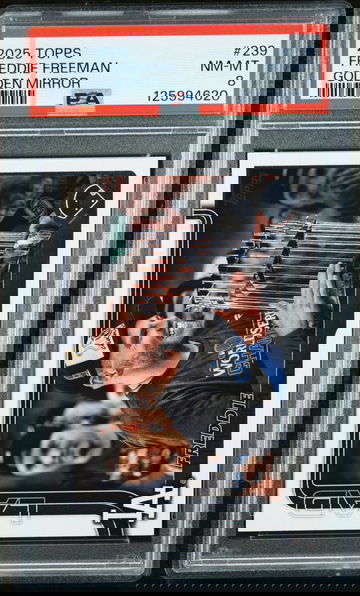 2025 Topps Freddie Freeman #239 Golden Mirror Image Variation SSP PSA 8