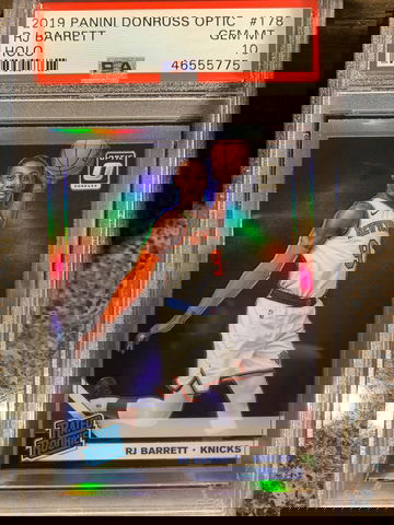 Psa 10 RJ Barrett Donruss Optic Holo