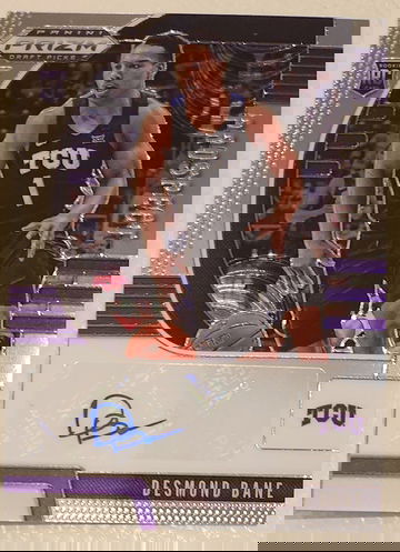 2020-21 Panini Prizm Draft Picks Desmond Bane Rookie Auto Grizzlies