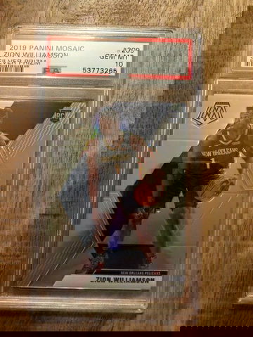 Zion Williamson 2019 Mosaic Silver RC PSA 10