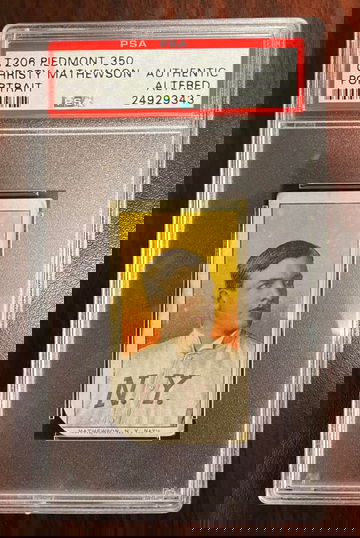 T206 Christy Mathewson Portrait PSA Authentic Piedmont 350