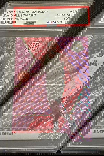 Kawhi Leonard 2019 Mosaic Purple #/49 PSA 10