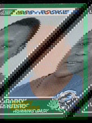 1989 Score Football Barry Sanders #257 RC