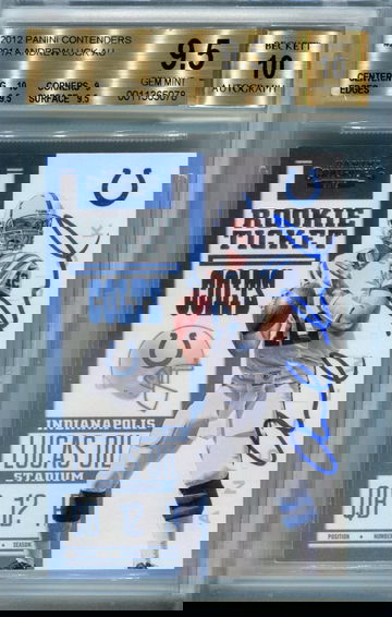 2012 Panini Contenders Andrew Luck BGS 9.5 auto 10