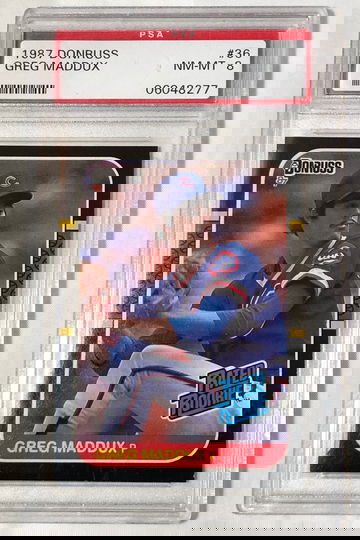 1987 DONRUSS #36 GREG MADDUX “RATED ROOKIE “ NM-MT 8