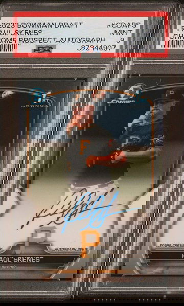 2023 Bowman Draft- Paul Skenes- Chrome Prospect Autograph- PSA 9