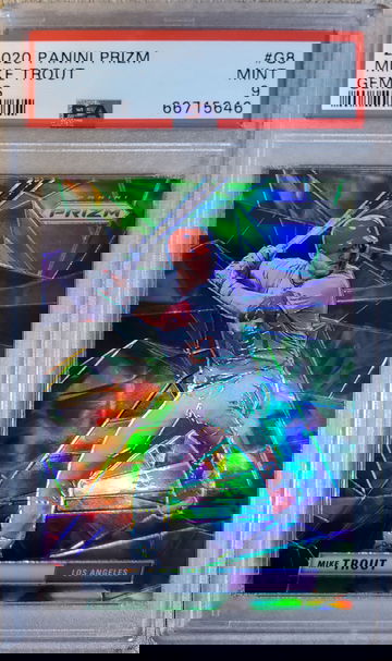 2020 Panini PRIZM #G8 Mike Trout GEMS PSA 9