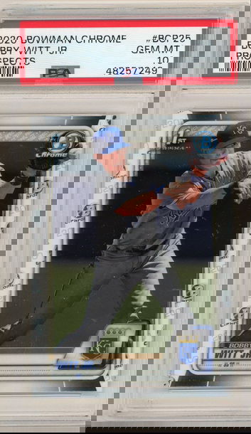 2020 Bowman Chrome Bobby Witt Jr PSA 10 BCP25