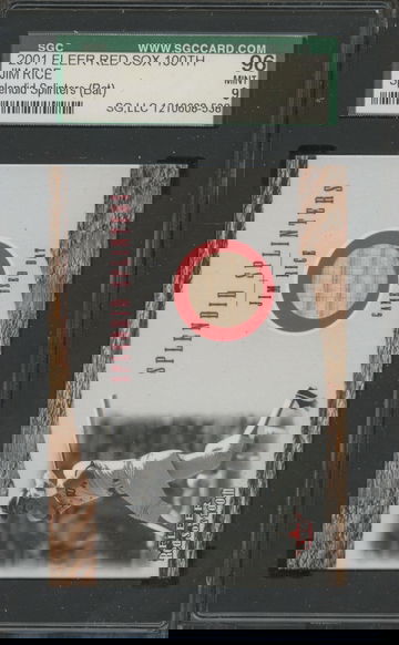 2001 Fleer Red Sox 100th Splendid Splinters Jim Rice Game Used Bat SGC 96 Mint 9