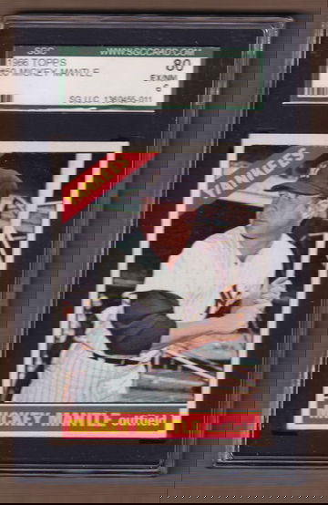 1966 Topps #50 Mickey Mantle SGC 80 EX/NM 6