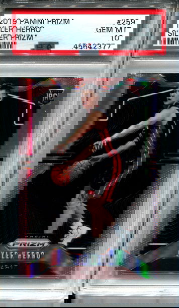 Tyler Herro Prizm Silver PSA 10