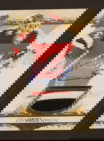 2023 Upper Deck Company The Cup #18 Vitek Vanecek patch Auto /8