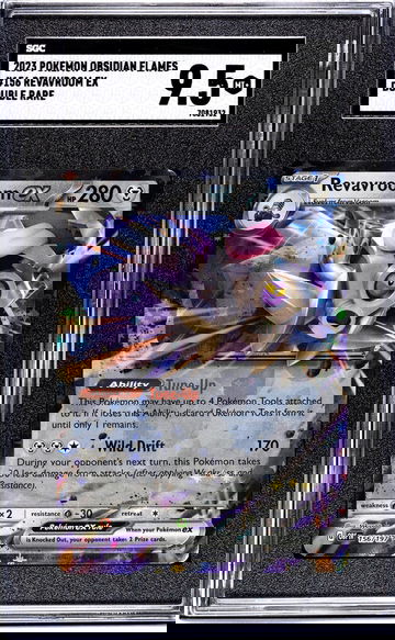 2023 Pokemon Obsidian Flames #156 Revavroom Ex Double Rare SGC 9.5