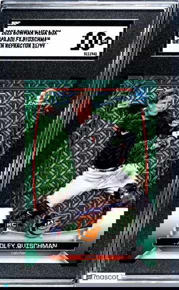 2023 Bowman Mega Box Adley Rutschman #40 Green Ref. SGC 10