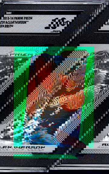 2013 Green Prizm Allen Iverson SGC 10 Pop 1