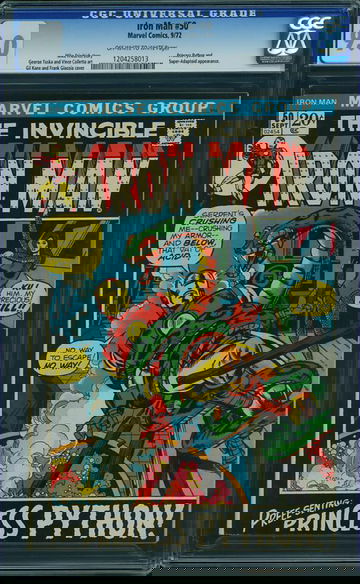 IRON MAN #50, CGC 9.0 VFNM