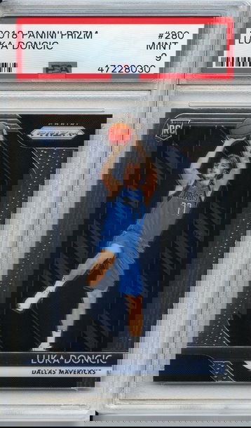 Luka Doncic Prizm Rookie PSA 9