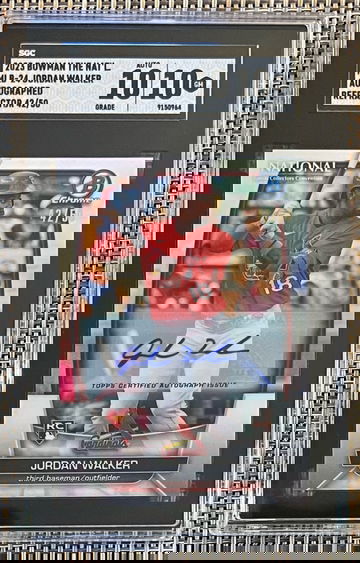 2023 Bowman Chrome Jordan Walker Autograph RC #42/50 The National SP SGC 10/10