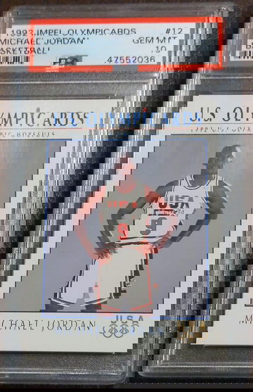 1992 Impel Olympicards, USA, #12, Michael Jordan, PSA 10