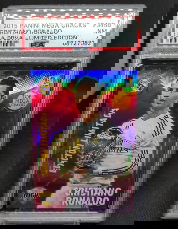 2015 Panini Megacracks Liga BBVA LIMITED EDITION #345B Cristiano Ronaldo PSA 7