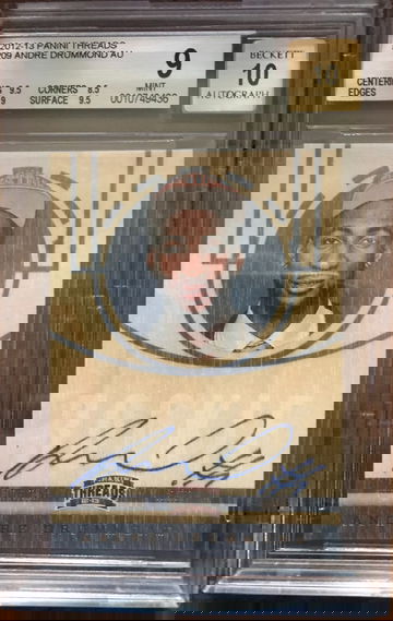 2012-13 Panini Threads Andre Drummond Rookie Auto BGS 9 Mint