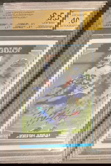 2006 Topps Chrome Joseph Addai RC BGS 9.5 / 10 Auto